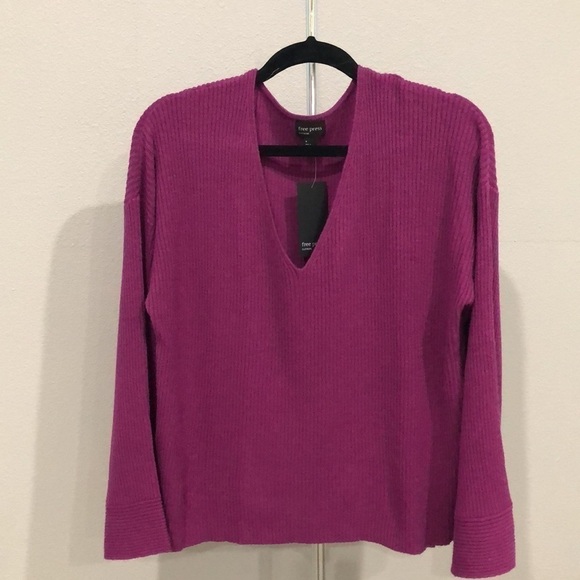 Sweater Purple Rosea free press - Picture 6 of 12